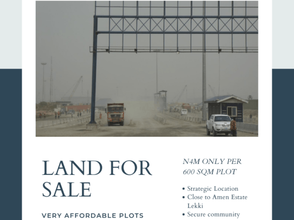 Affordable Land for Sale behind Pan African University Lekki Expressway