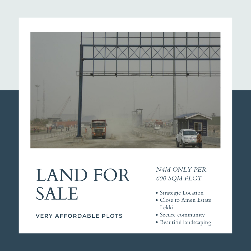 Affordable Land for Sale behind Pan African University Lekki Expressway